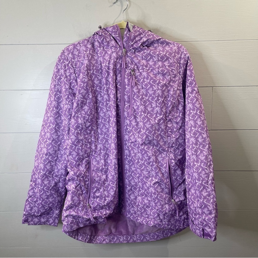 ZeroXposur Lavender Print Hooded Ski Jacket